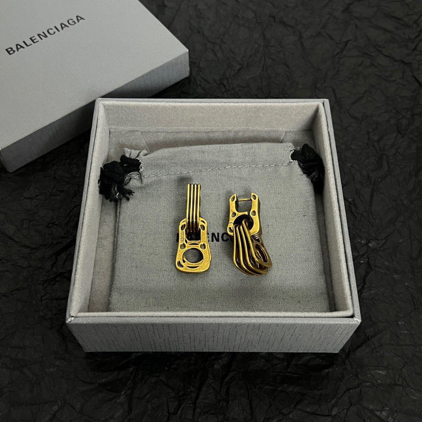 Balenciaga 18K Gold Earrings