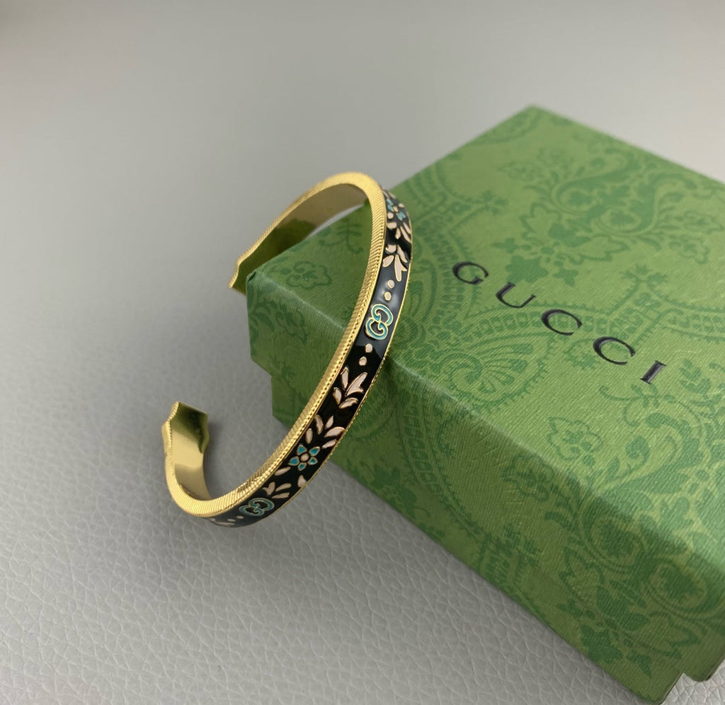 Gucci Double Icon Blooms 18K Gold Bracelet