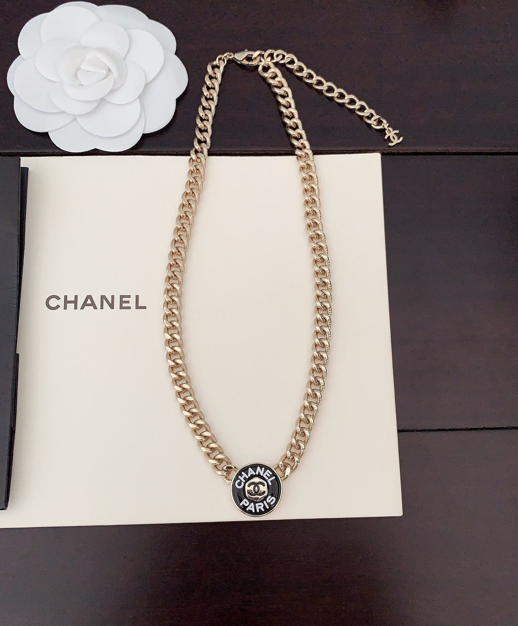 Chanel Paris Choker 18K Gold Necklace