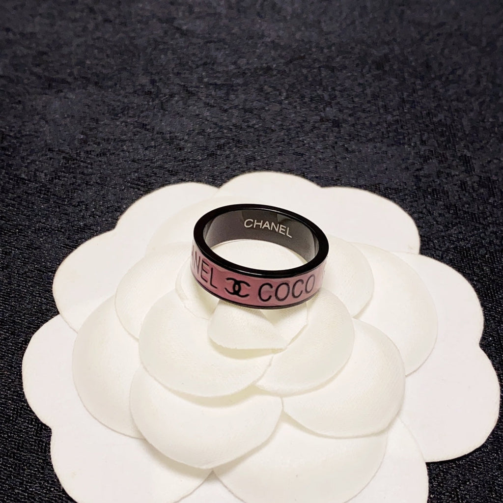 Chanel Coco Pink 18K Gold Ring
