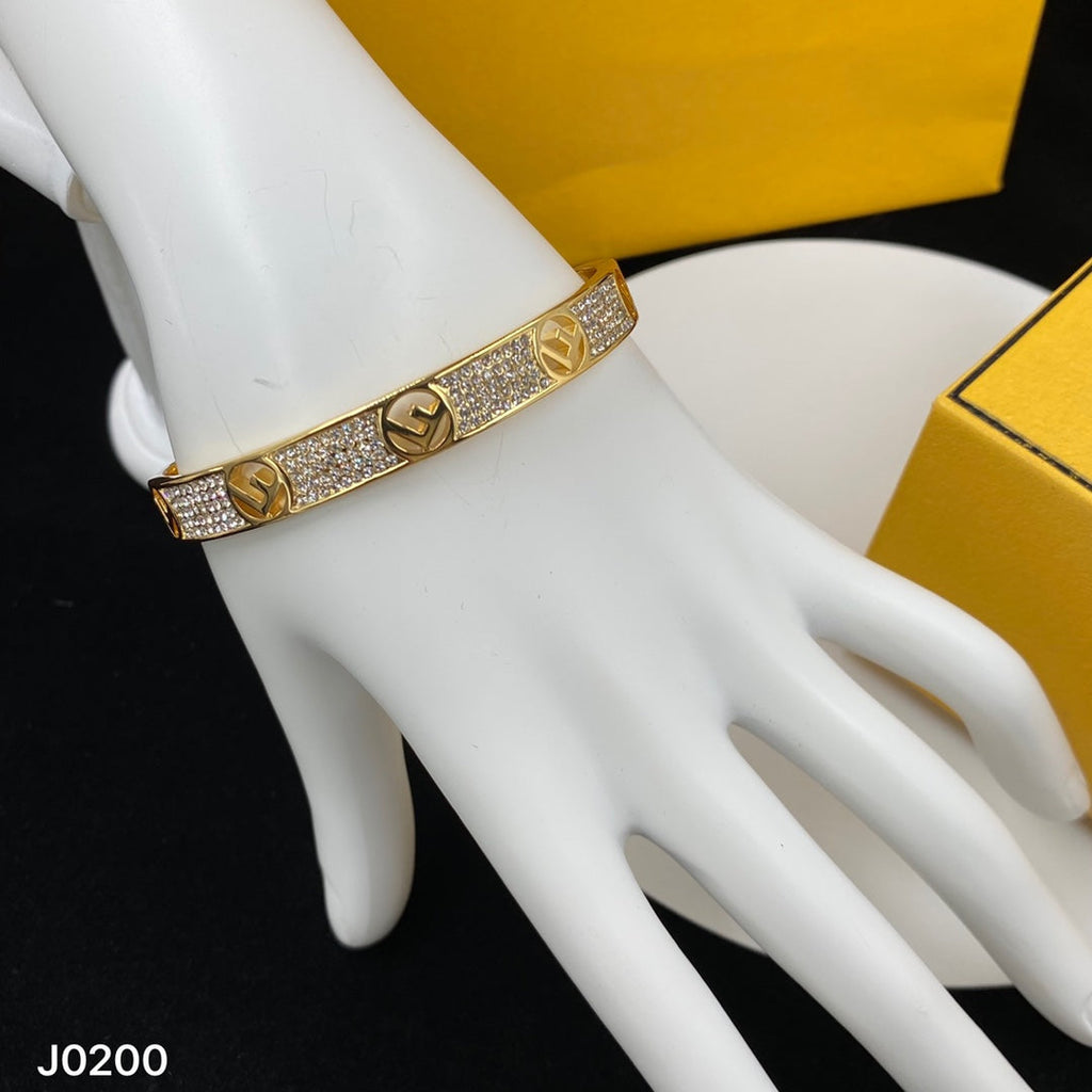 Fendi Is 18K Gold Bracelet