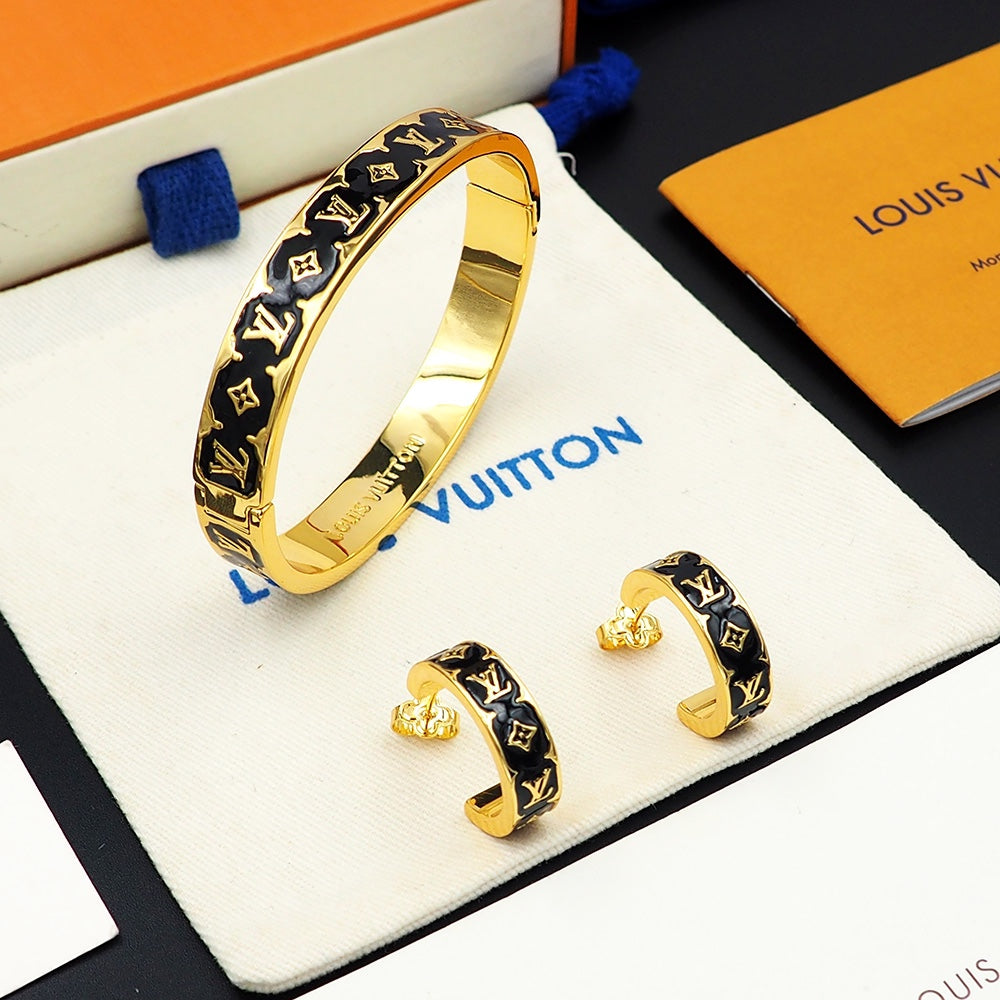 Louis Vuitton Color Monogram 18K Gold Bracelet