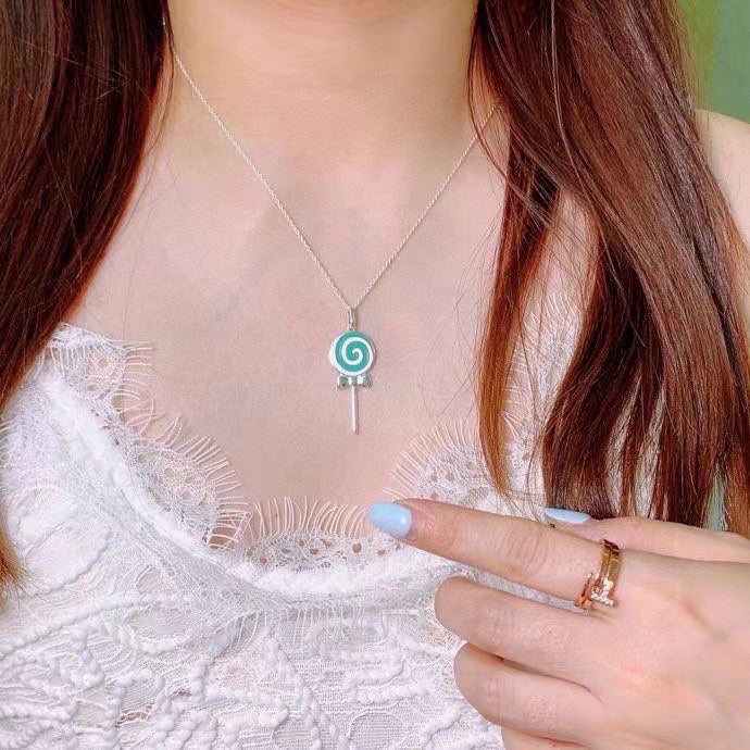 Tiffany Lollipop Charm Chain 18K Gold Necklace