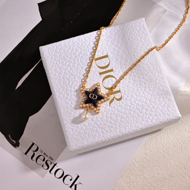 Dior Petit Lucky Baroque 18K Gold Necklace