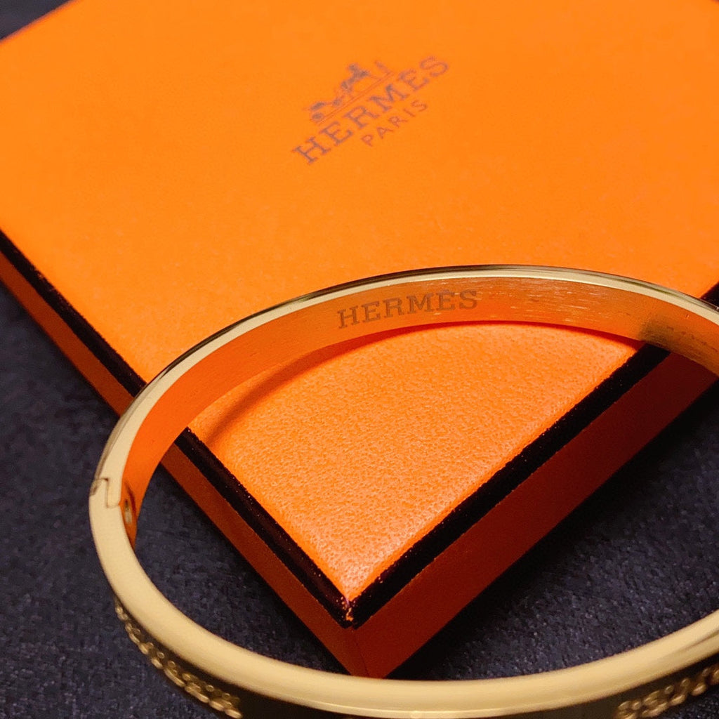 Hermes 18K Gold Bracelet