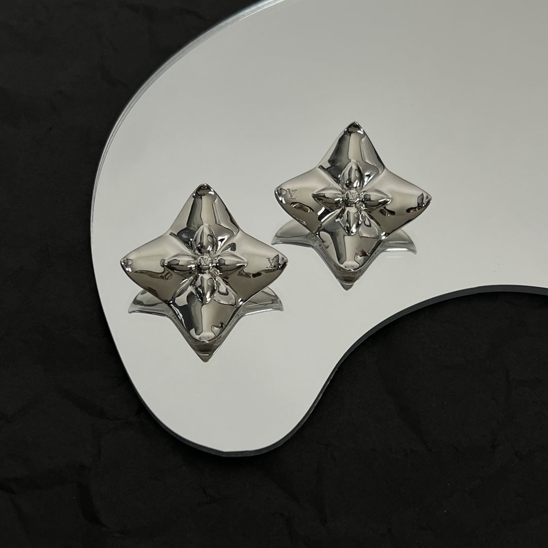 Louis Vuitton Futura 18K Gold Earrings
