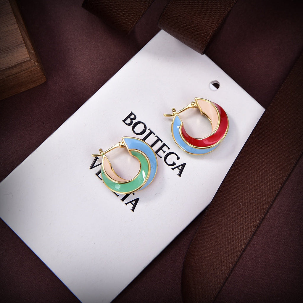 Bvlgari Twist Hoop 18K Gold Earrings