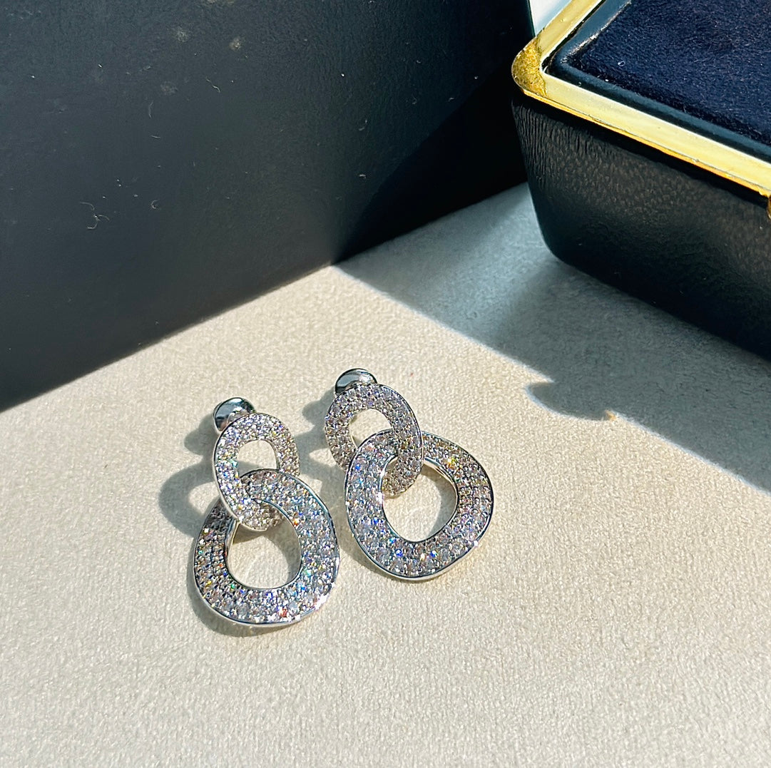Olympia Diamonds 18K Gold Earrings