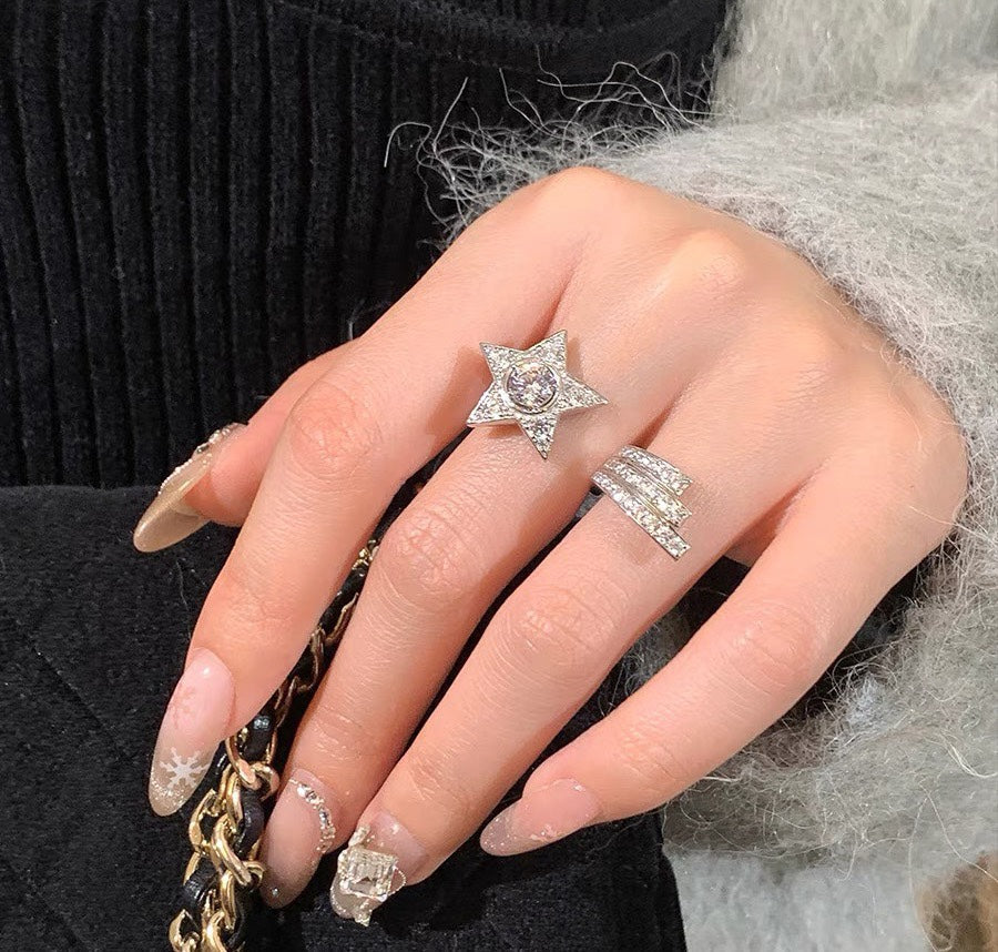 Chanel Comete Diamonds 18K Gold Ring