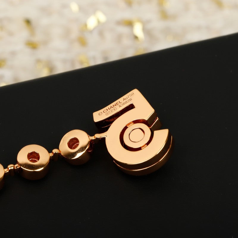 Chanel NO.5 Diamond Gold 18K Gold Bracelet