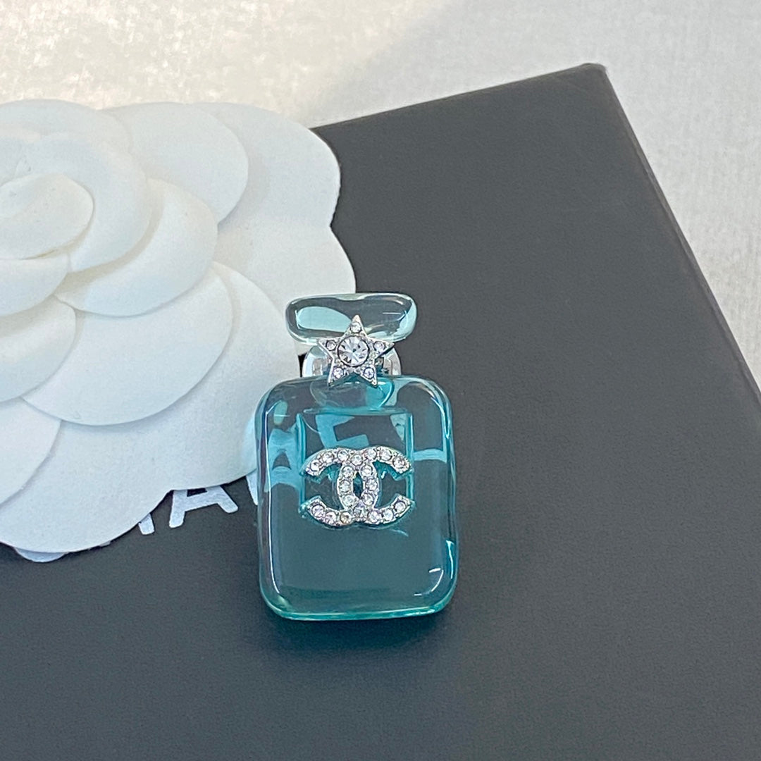 Chanel Perfume Color Bottle 18K Gold Brooch