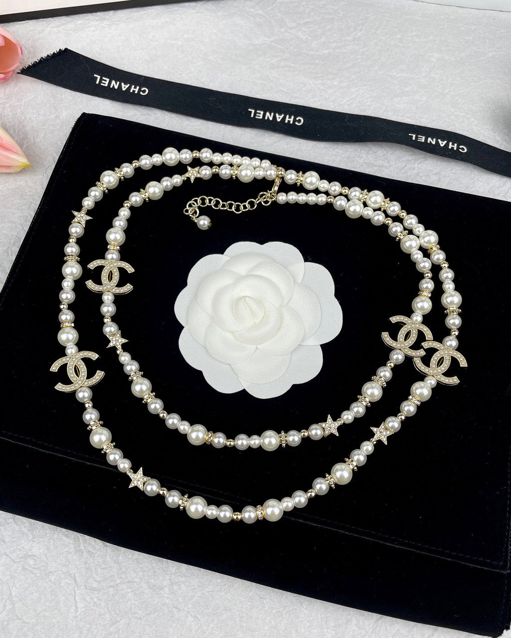Chanel Pearls 18K Gold Necklace