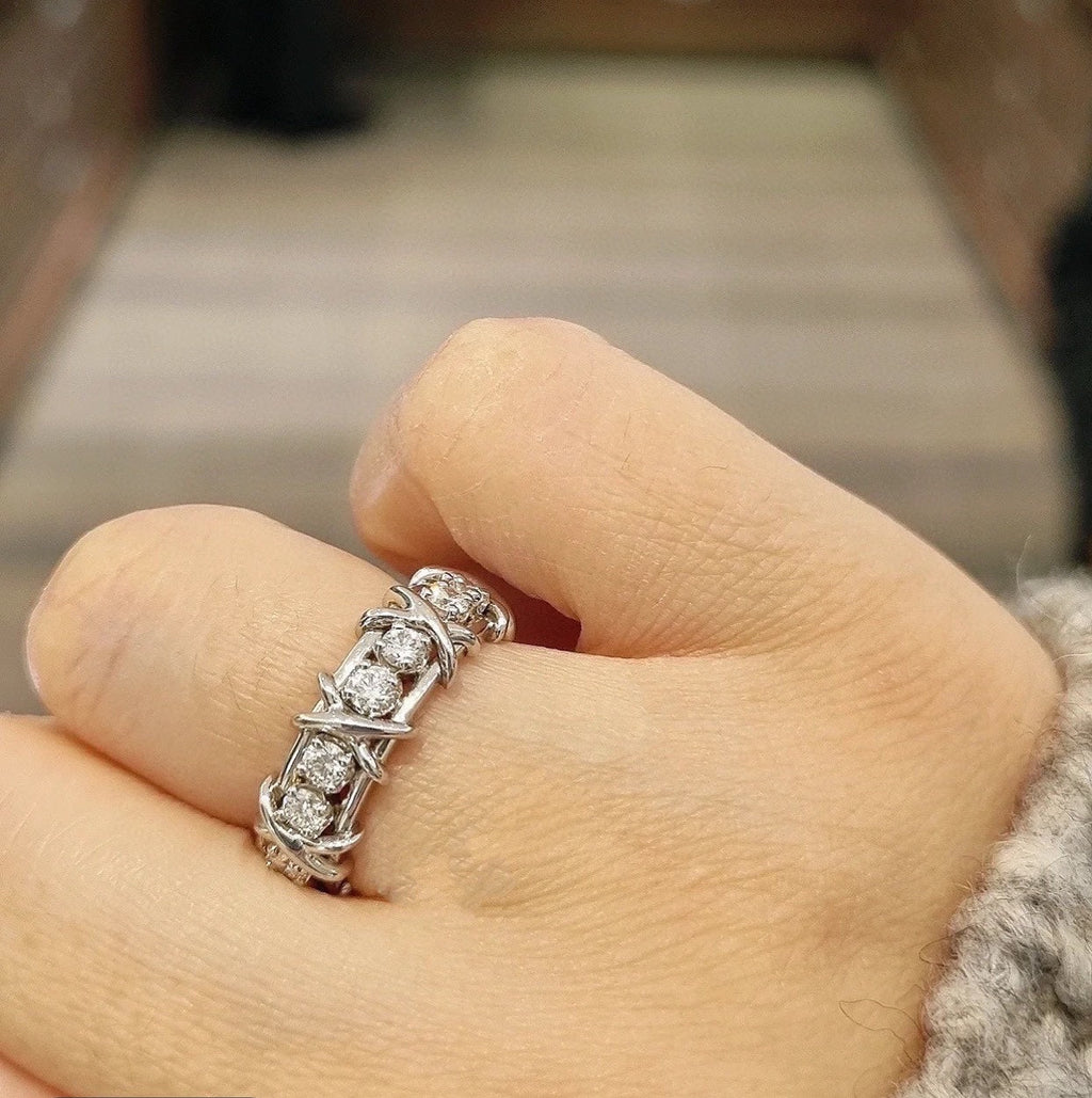 Tiffany Schlumberger Eighteen Stone 18K Gold Ring