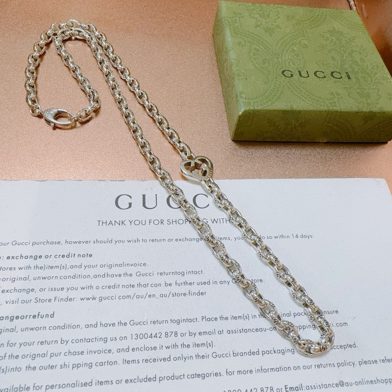Gucci Double Classic Chain 18K Gold Necklace