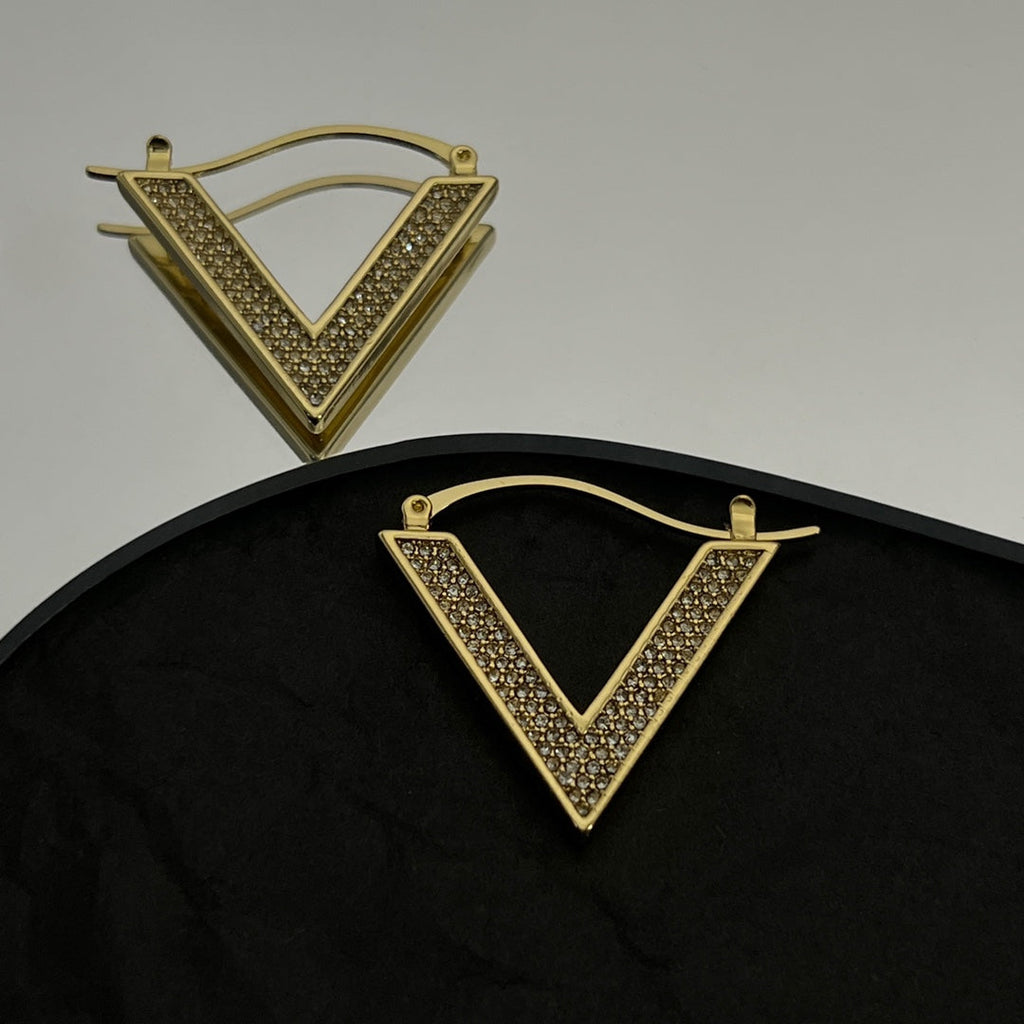 Valentino Diamonds 18K Gold Earrings