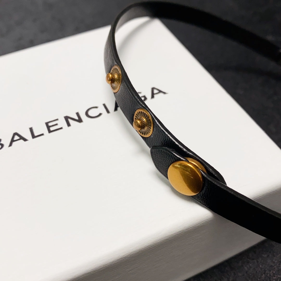 Balenciaga Choker 18K Gold Necklace