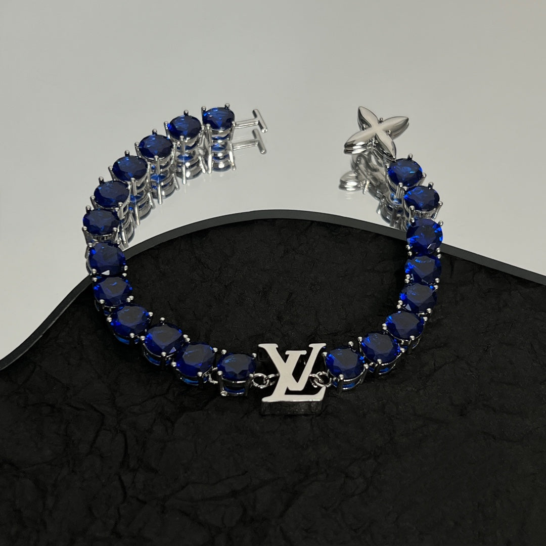 Louis Vuitton Crystal 18K Gold Bracelet