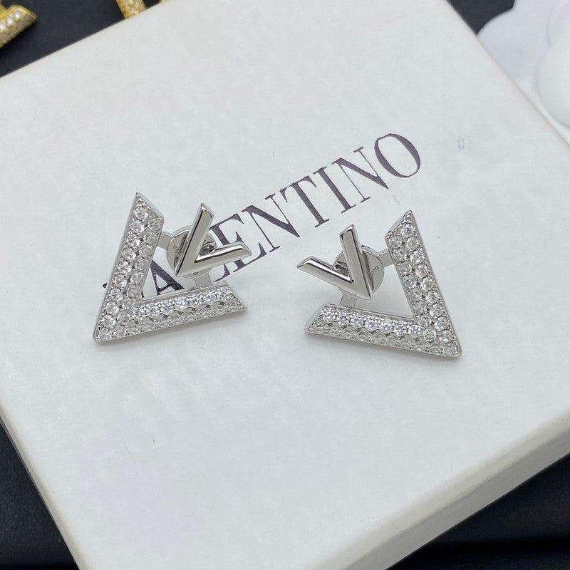 Valentino Valentino Diamond 18K Gold Earrings