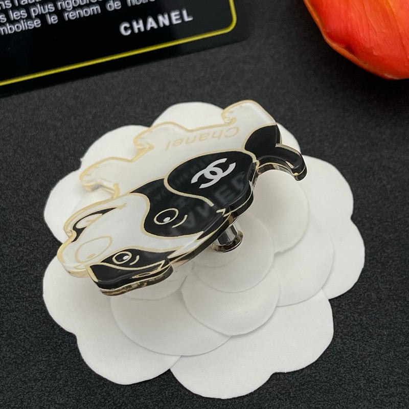 Chanel Dog 18K Gold Brooch