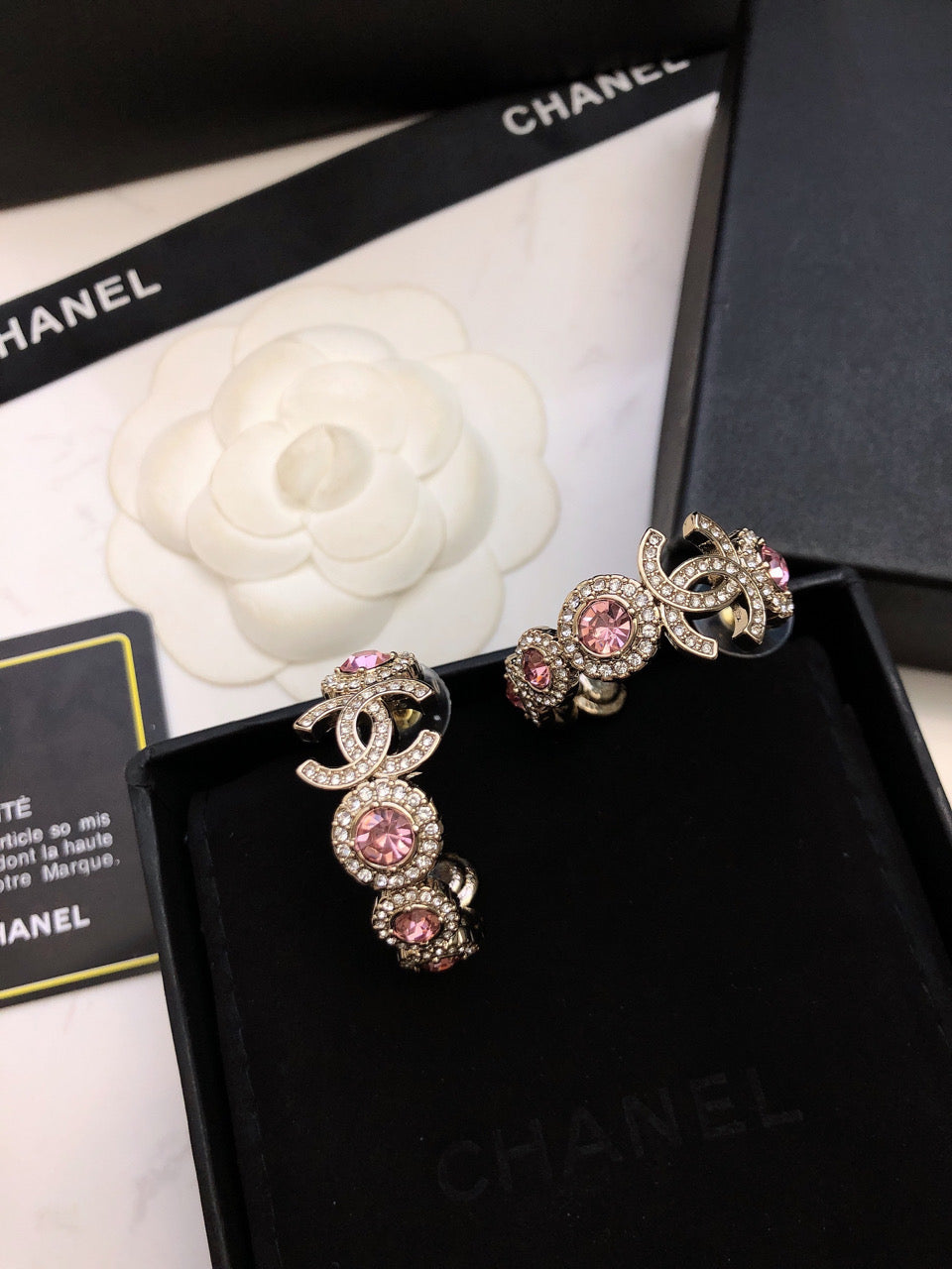 Chanel Flowers 18K Gold Earrings