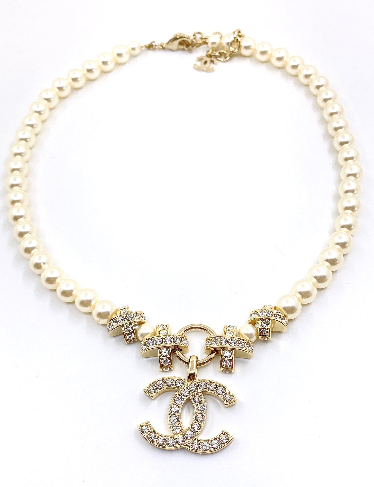 Chanel Pearls Chain 18K Gold Necklace