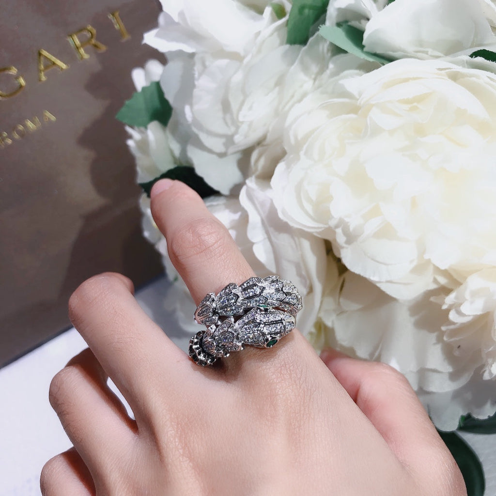 Bvlgari Serpenti Tubolari 18K Gold Ring