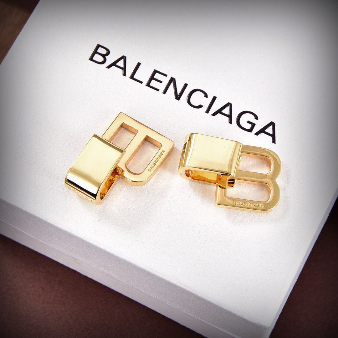 Balenciaga 18K Gold Earrings