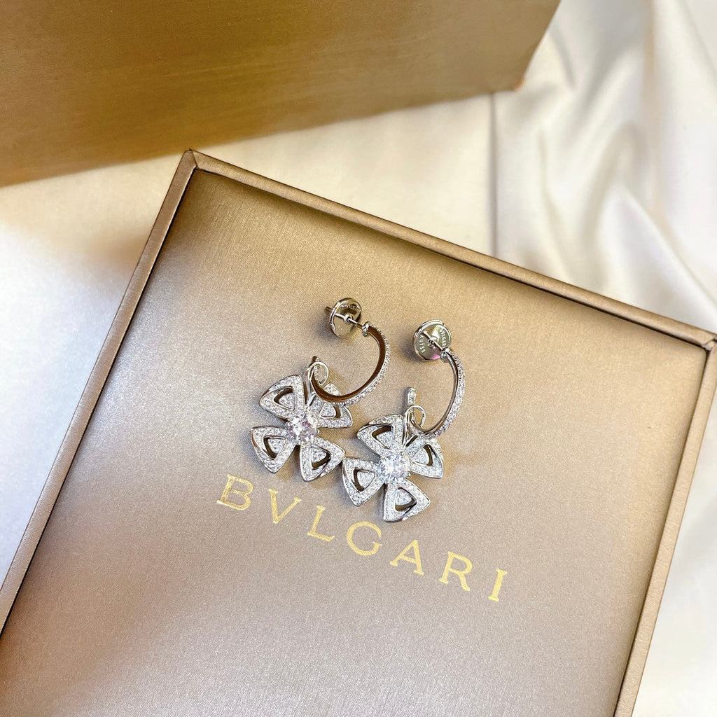 Bvlgari Fiorever 18K Gold Earrings