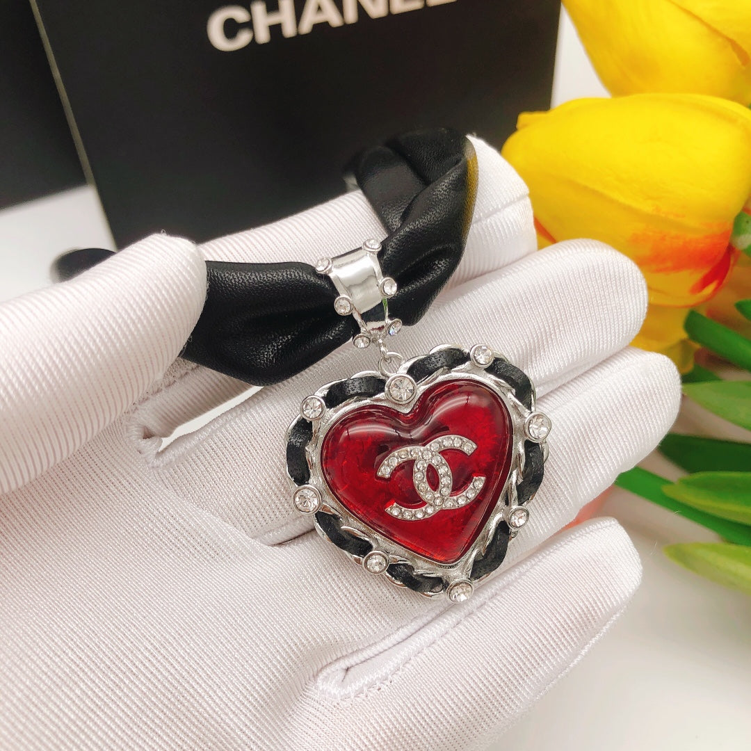 Chanel 2021 Leather Choker 18K Gold Necklace