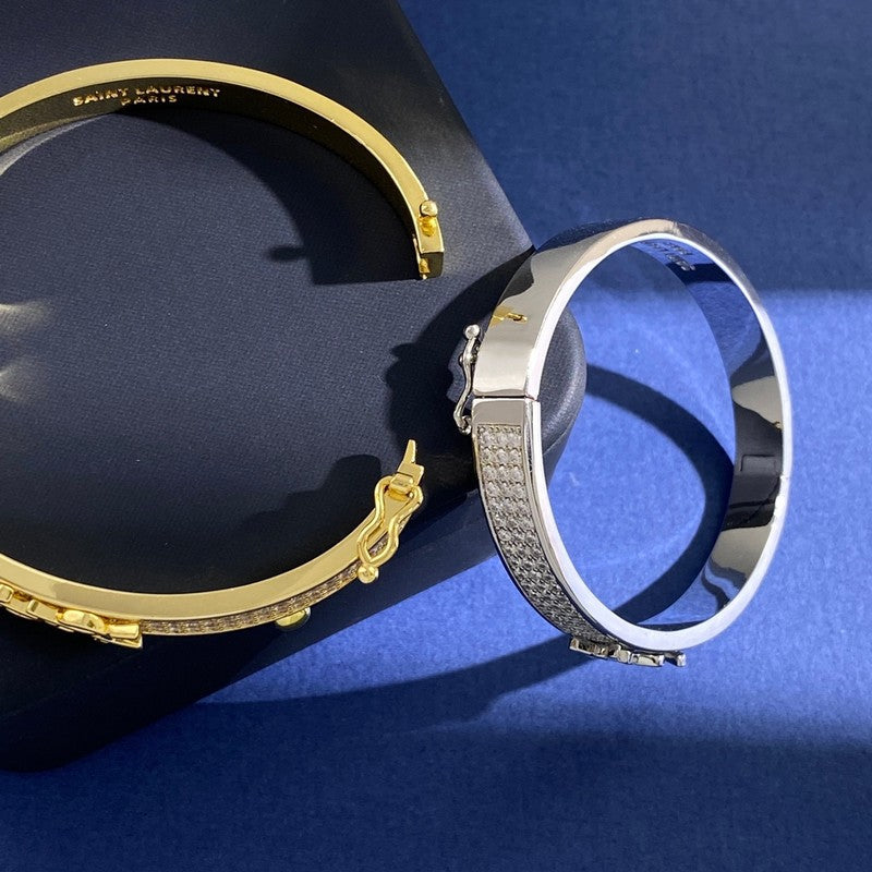 YSL Diamond 18K Gold Bracelet