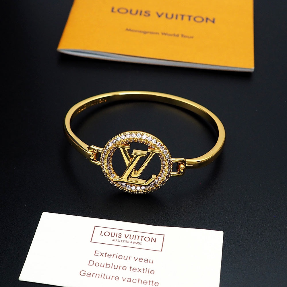 Louis Vuitton Louise Tresor 18K Gold Bracelet