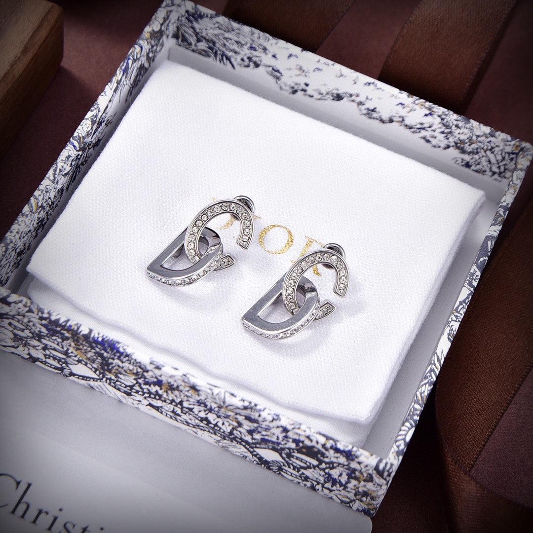 Dior Lock 18K Gold Earrings