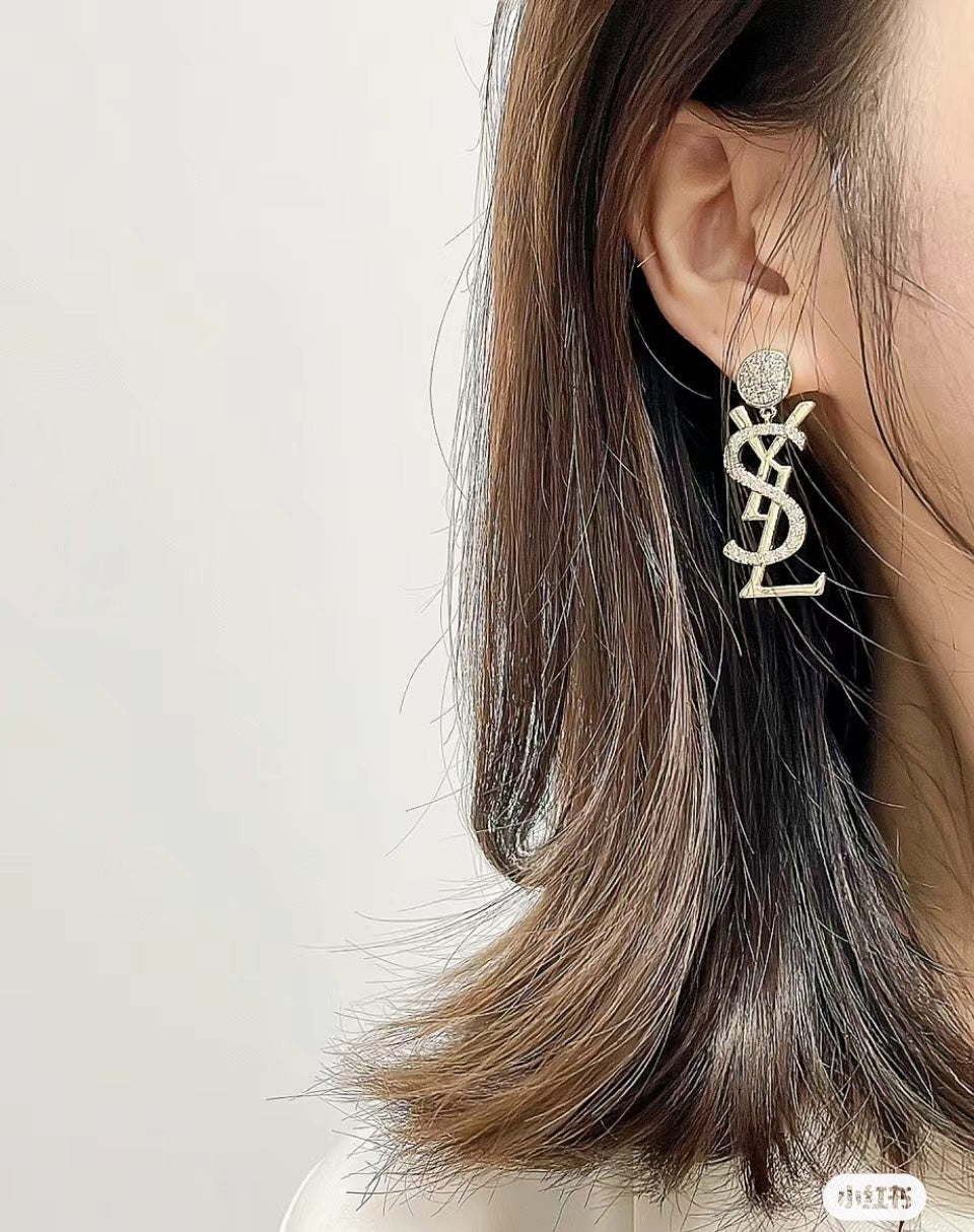 YSL Diamonds 18K Gold Earrings