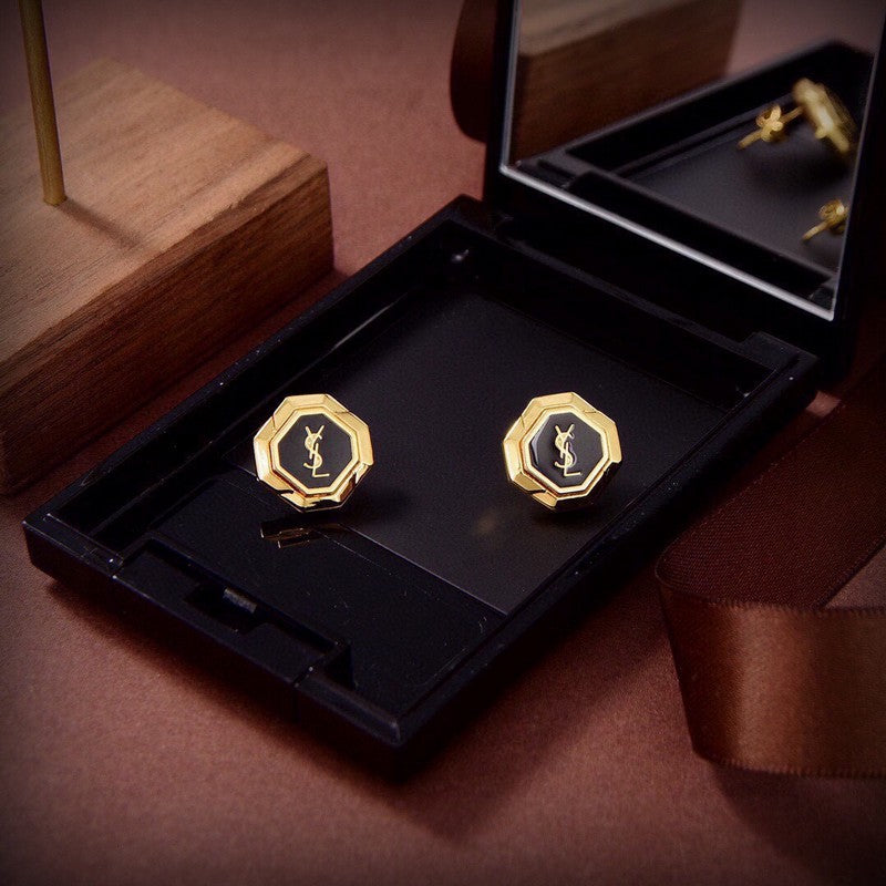 YSL Gold 18K Gold Earrings