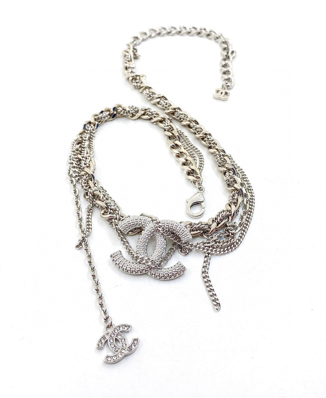 Chanel Chain Diamond 18K Gold Necklace
