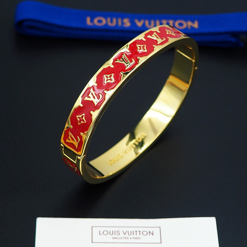 Louis Vuitton Color Monogram 18K Gold Bracelet