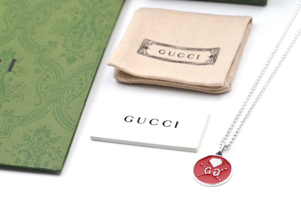 Gucci Double Ghost Red 18K Gold Necklace