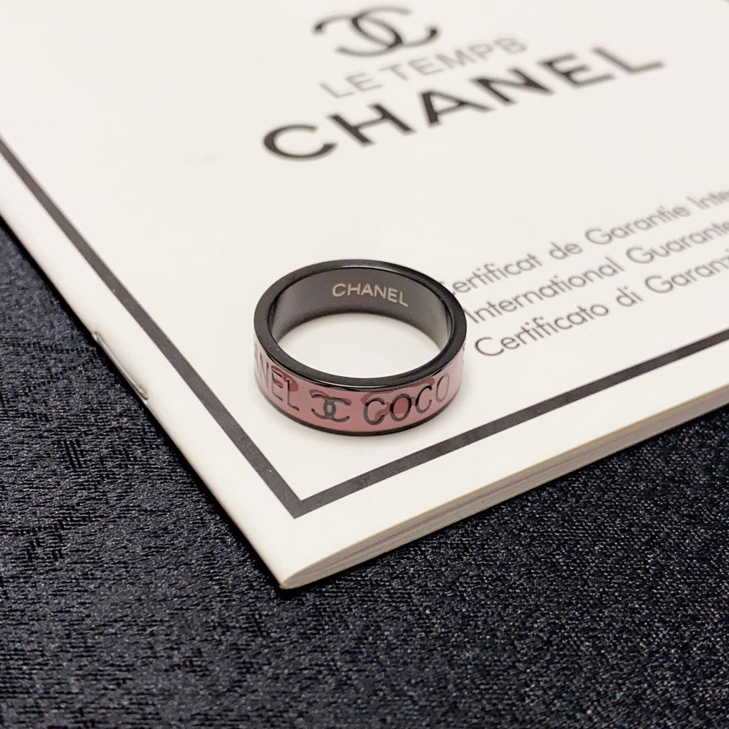 Chanel Coco Pink 18K Gold Ring