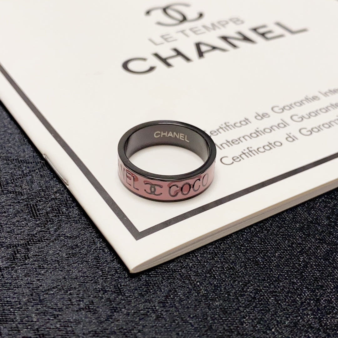 Chanel Coco Pink 18K Gold Ring