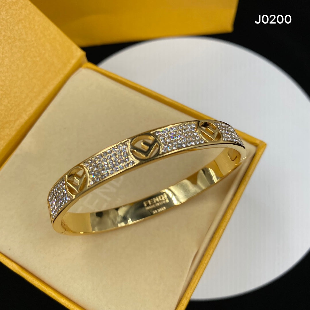 Fendi Is 18K Gold Bracelet