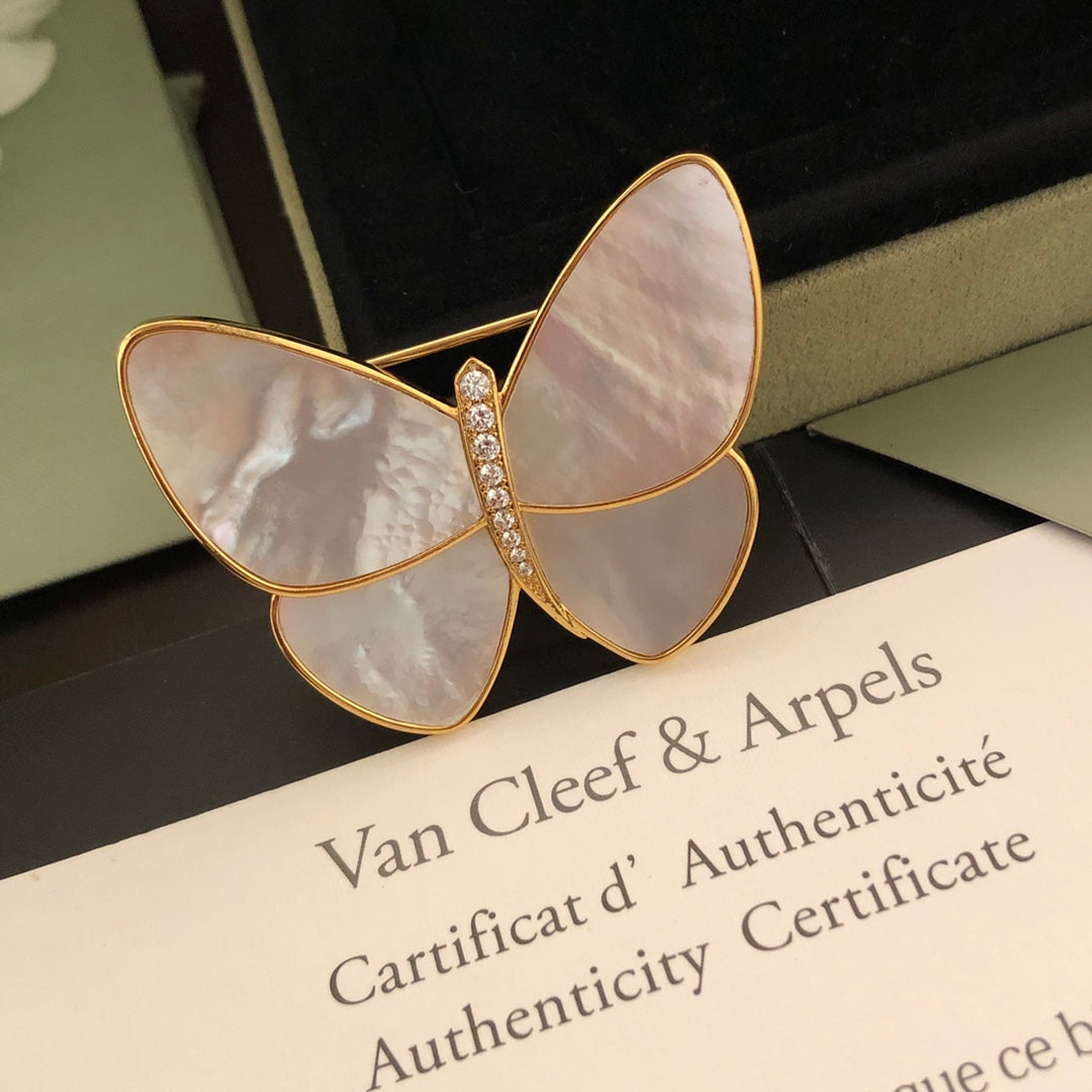 Butterfly 18K Gold Brooch