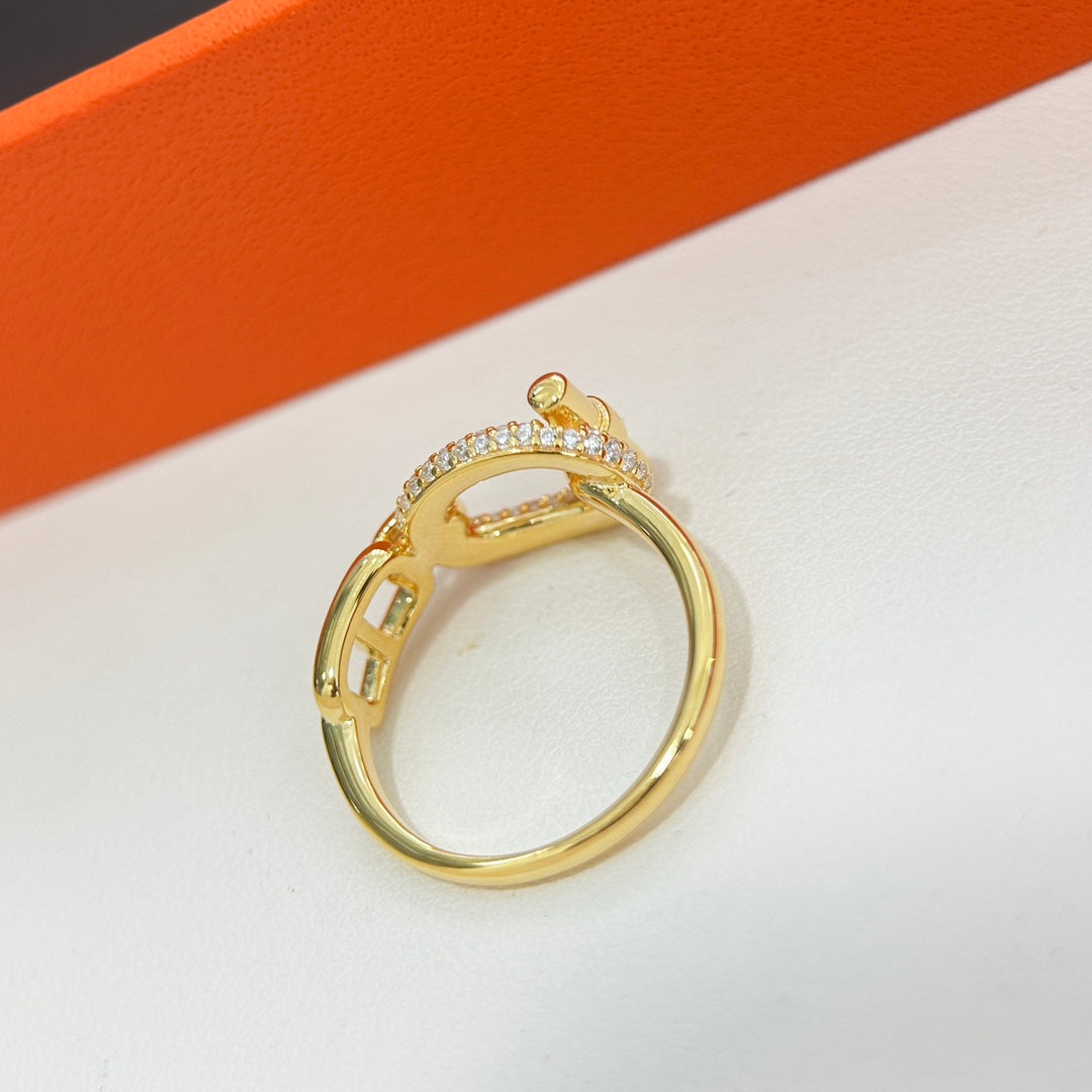 Hermes Adage 18K Gold Ring