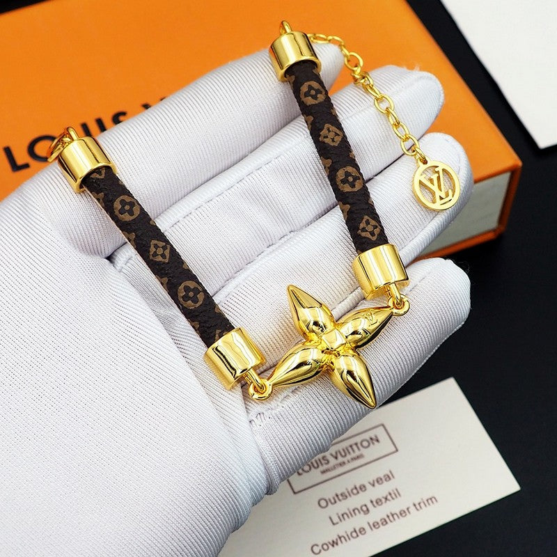 Louis Vuitton Louisette 18K Gold Bracelet