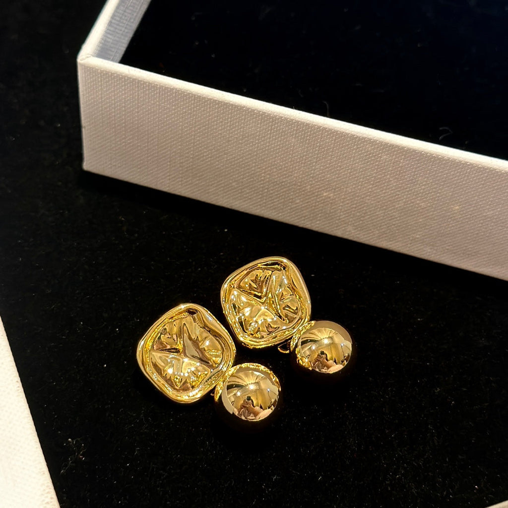 Celine Vintage 18K Gold Earrings