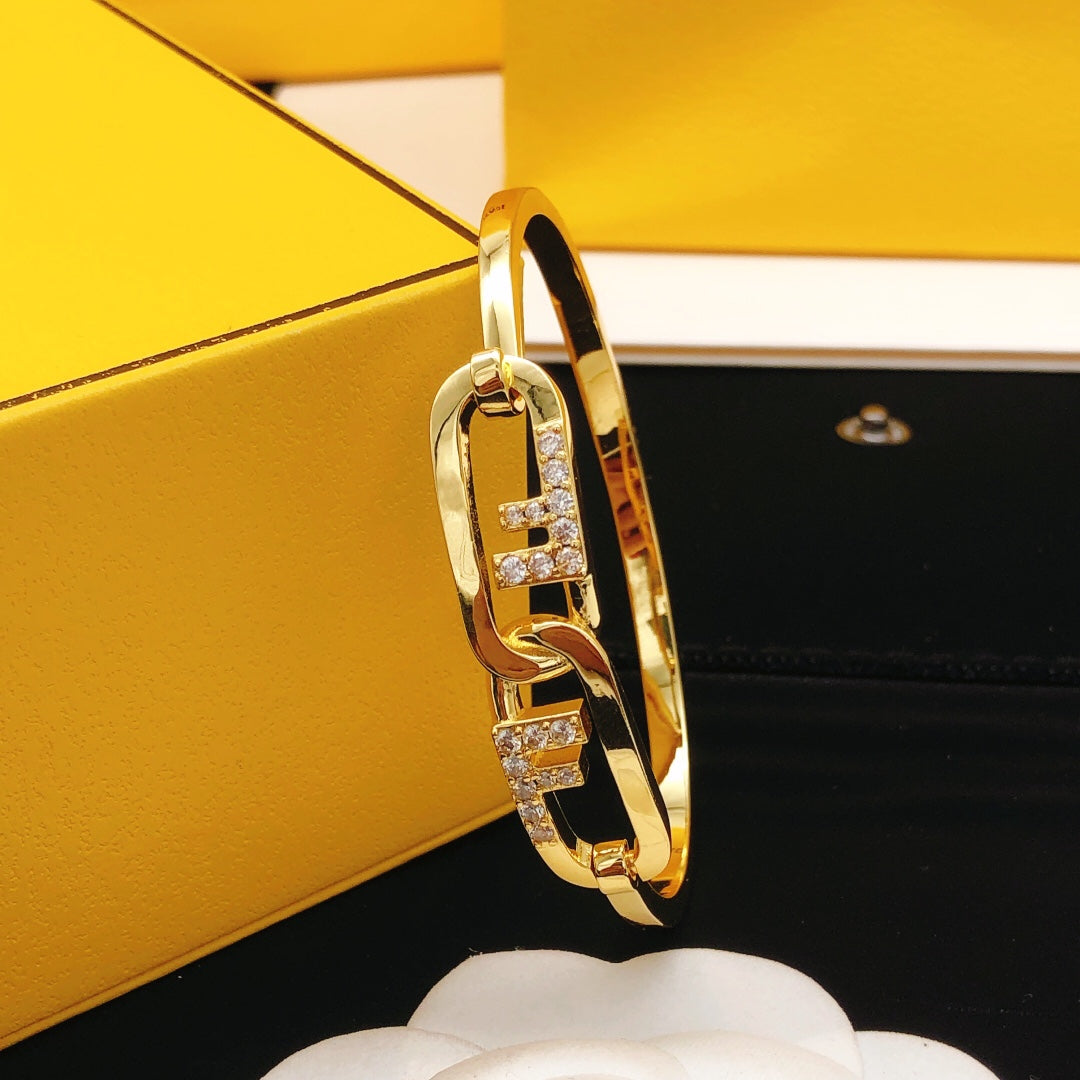 Fendi Vintage 18K Gold Bracelet
