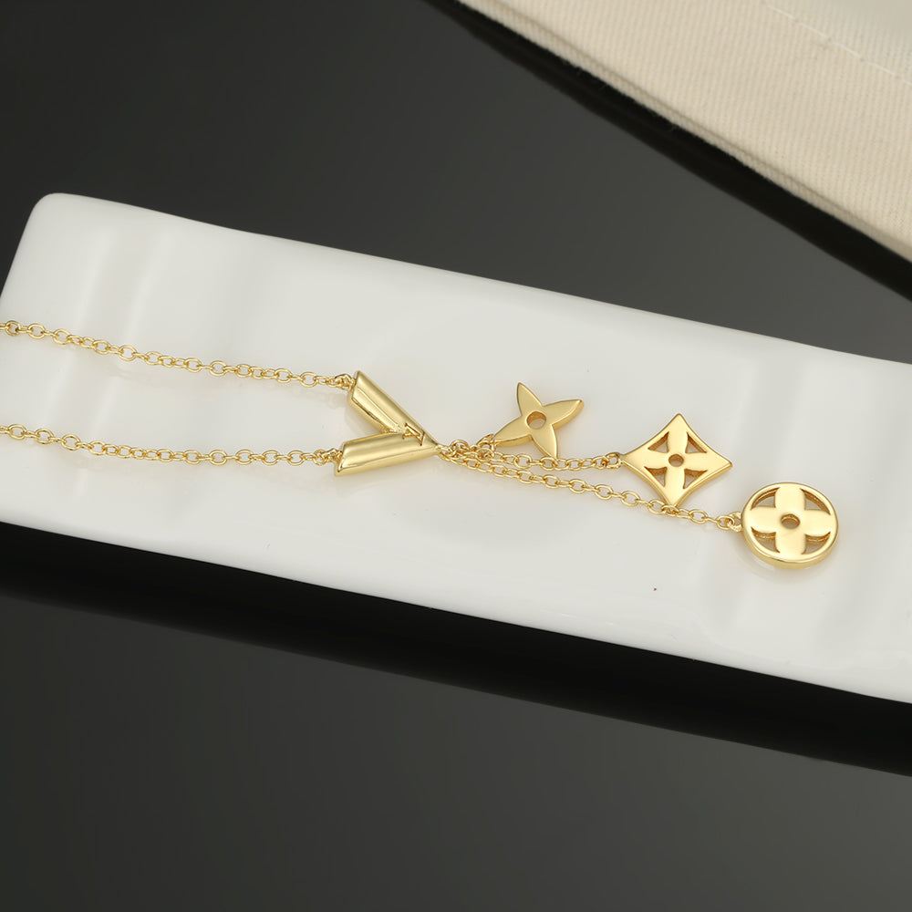 Louis Vuitton Twiggy 18K Gold Necklace