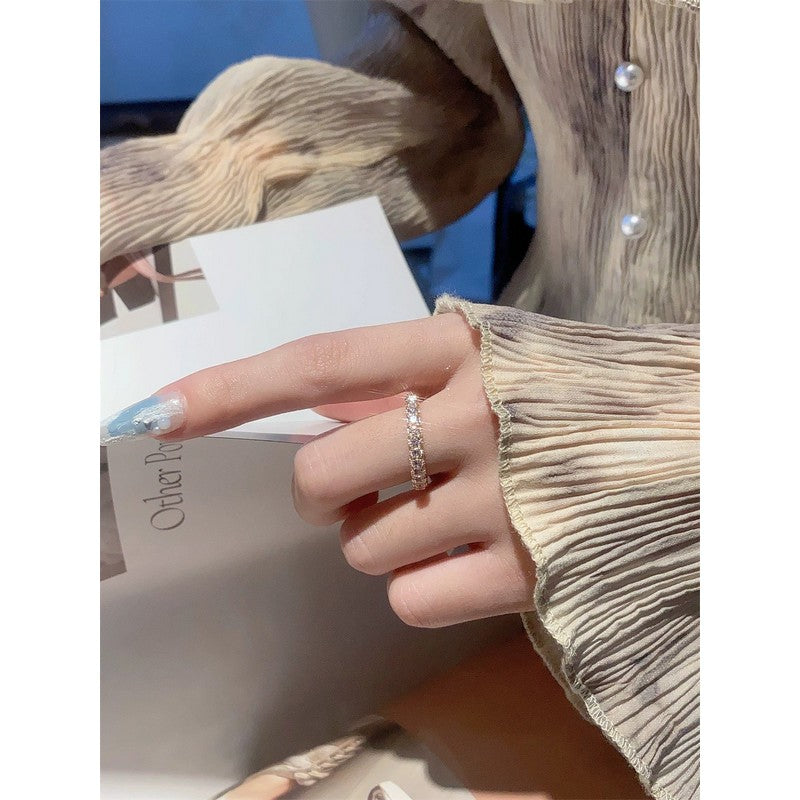 Tiffany Pink Crystal 18K Gold Ring