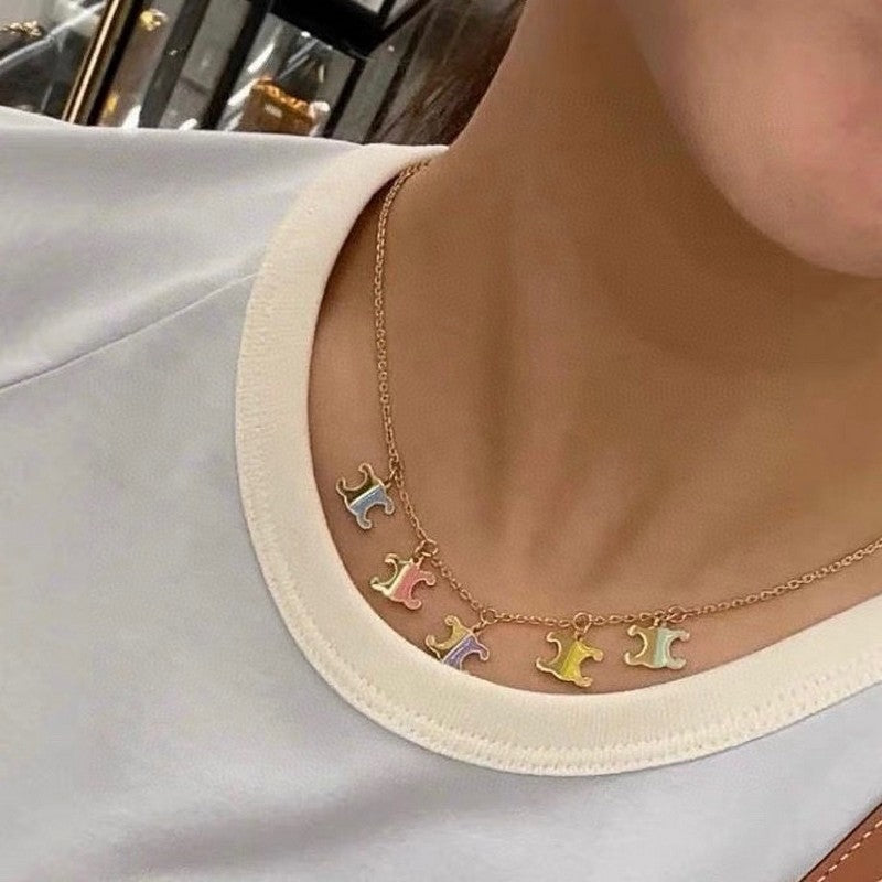 Celine Teen Charms 18K Gold Necklace
