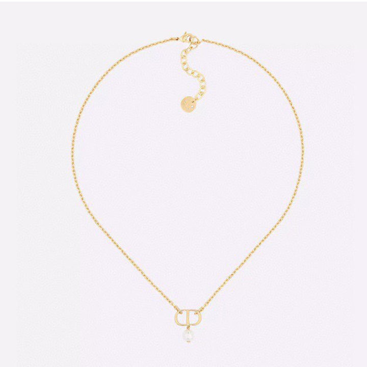 Dior Petit Pearl 18K Gold Necklace