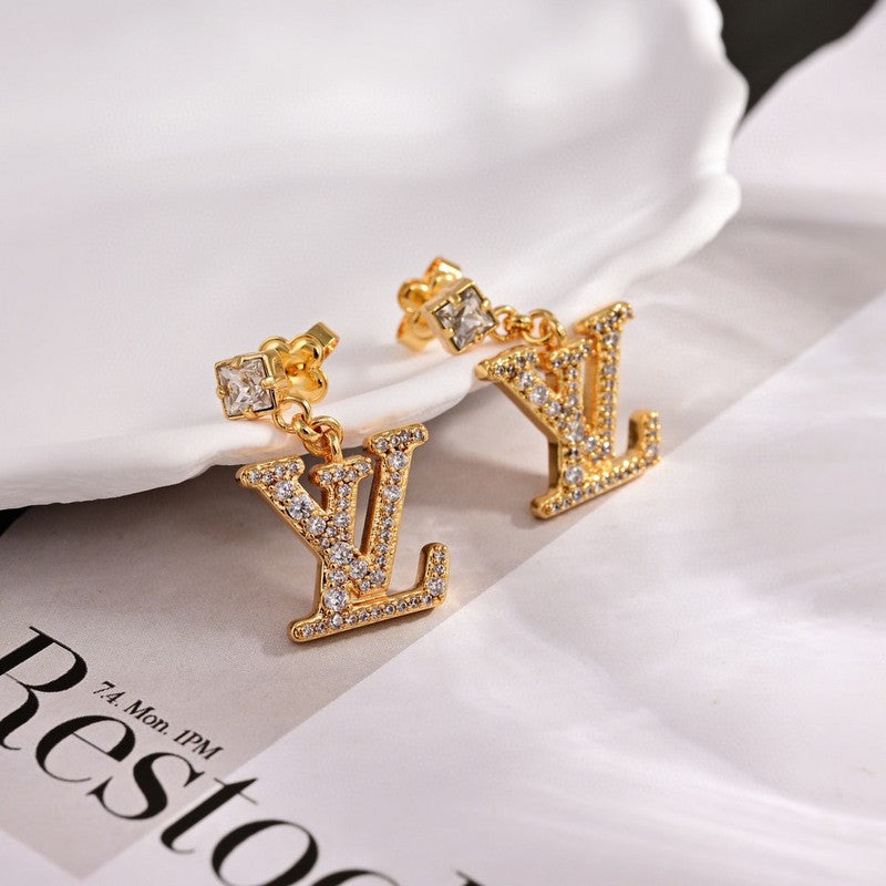 Louis Vuitton Lady 18K Gold Earrings